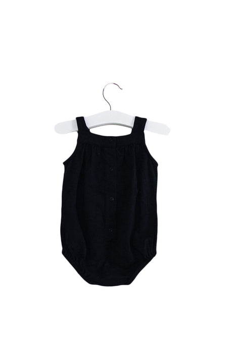 A Black Sleeveless Rompers from Moschino in size 6-12M for girl. (Back View)