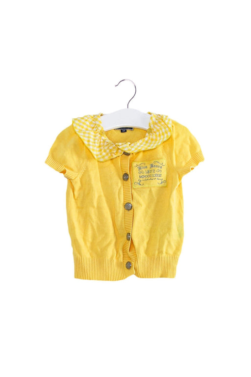A Yellow Cardigans from Nicholas & Bears in size 6-12M for girl. (Front View)