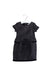 A Navy Short Sleeve Dresses from Janie & Jack in size 2T for girl. (Front View)
