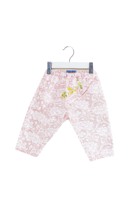 A Pink Casual Pants from Kenzo in size 3-6M for girl. (Front View)
