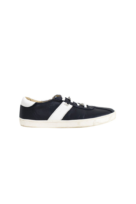 A Navy Sneakers from Old Soles in size 10Y for boy. (Back View)