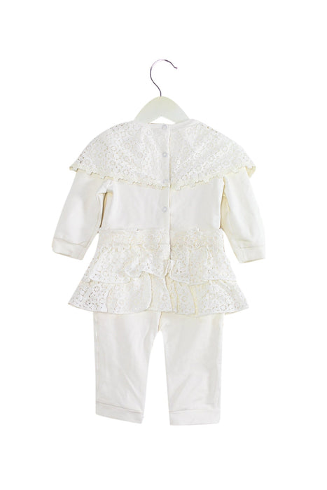 A Ivory Long Sleeve Jumpsuits from Nicholas & Bears in size 6-12M for girl. (Back View)