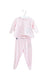 A Pink Pants Sets from Chicco in size 3-6M for girl. (Front View)