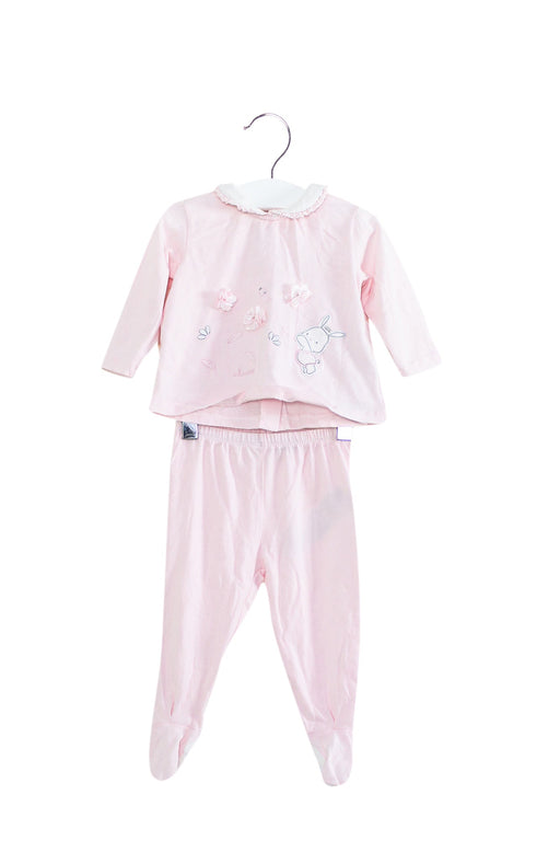 A Pink Pants Sets from Chicco in size 3-6M for girl. (Front View)