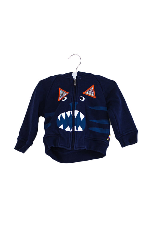 A Navy Zippered Sweatshirts from Paul Smith in size 6-12M for boy. (Front View)