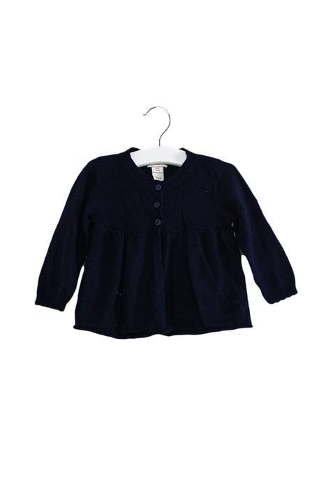 A Navy Cardigans from Monsoon in size 6-12M for girl. (Front View)