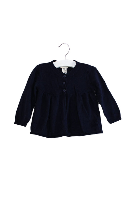 A Navy Cardigans from Monsoon in size 6-12M for girl. (Front View)