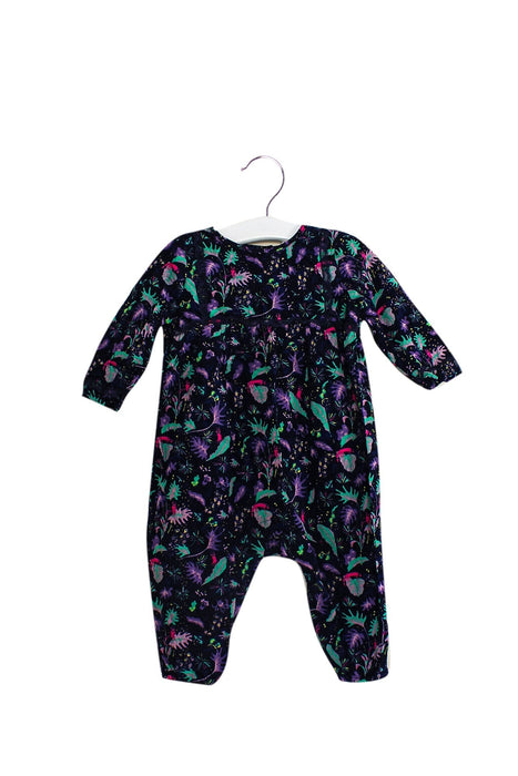 A Navy Long Sleeve Jumpsuits from Egg by Susan Lazar in size 3-6M for girl. (Front View)