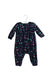 A Navy Long Sleeve Jumpsuits from Egg by Susan Lazar in size 3-6M for girl. (Front View)