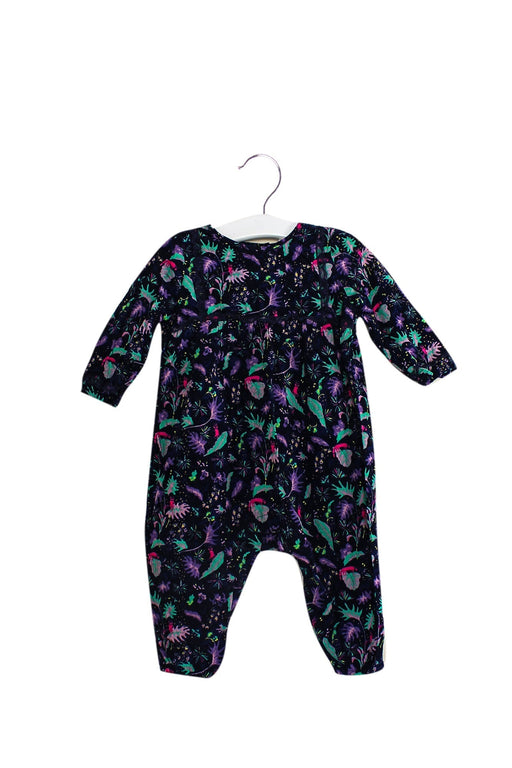 A Navy Long Sleeve Jumpsuits from Egg by Susan Lazar in size 3-6M for girl. (Front View)