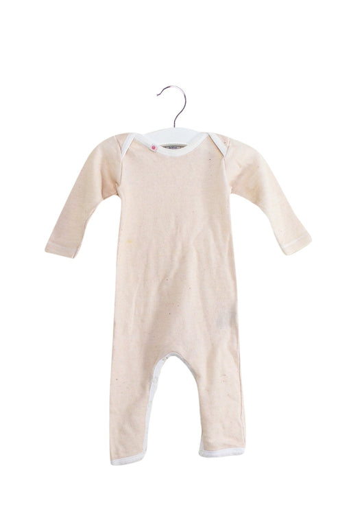 A Beige Long Sleeve Jumpsuits from Petit Bateau in size 3-6M for neutral. (Front View)