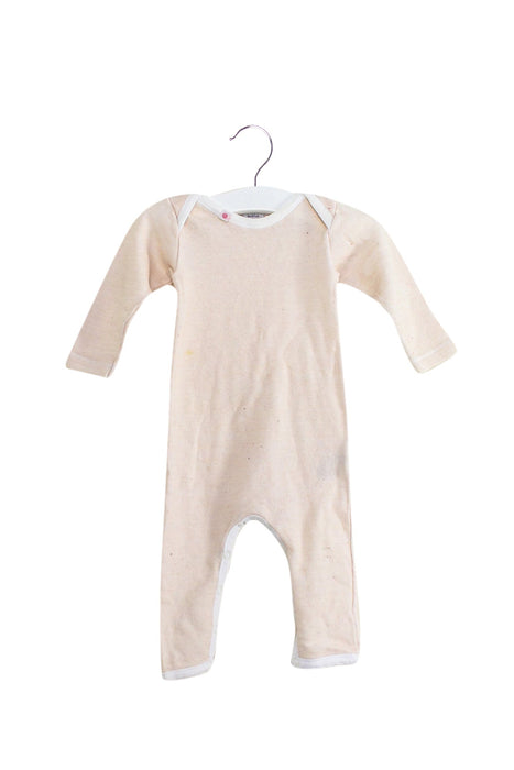 A Beige Long Sleeve Jumpsuits from Petit Bateau in size 3-6M for neutral. (Front View)
