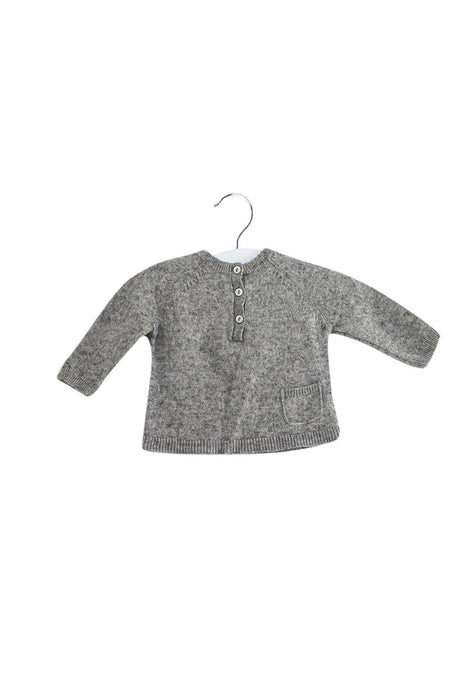 A Grey Knit Sweaters from Bonpoint in size 3-6M for boy. (Front View)