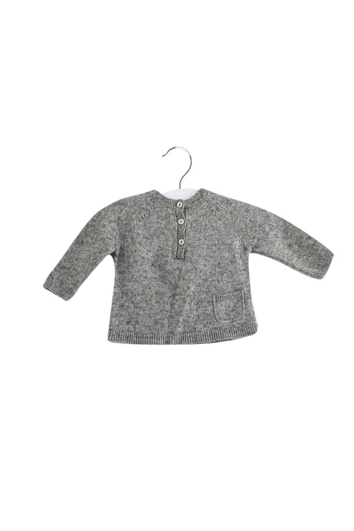A Grey Knit Sweaters from Bonpoint in size 3-6M for boy. (Front View)