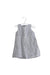 A Grey Sleeveless Dresses from Cyrillus in size 3-6M for girl. (Front View)