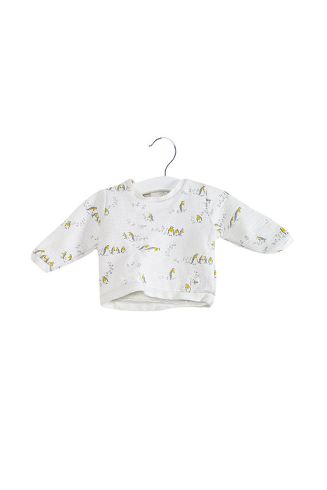 A White Crewneck Sweatshirts from Carrément Beau in size 3-6M for boy. (Front View)