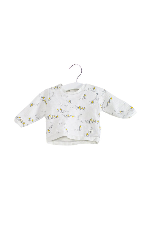 A White Crewneck Sweatshirts from Carrément Beau in size 3-6M for boy. (Front View)