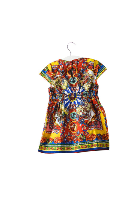 A Multicolour Short Sleeve Dresses from Dolce & Gabbana in size 18-24M for girl. (Back View)