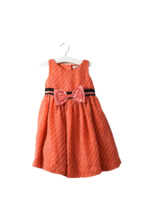 A Orange Sleeveless Dresses from Periwinkle in size 6-12M for girl. (Front View)