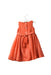 A Orange Sleeveless Dresses from Periwinkle in size 6-12M for girl. (Back View)