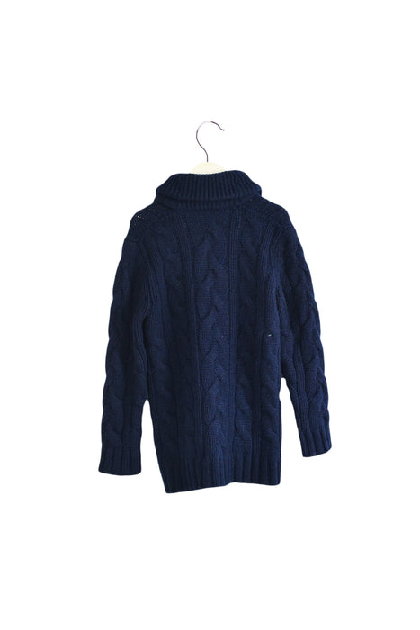 A Navy Cardigans from Bonpoint in size 6T for girl. (Back View)