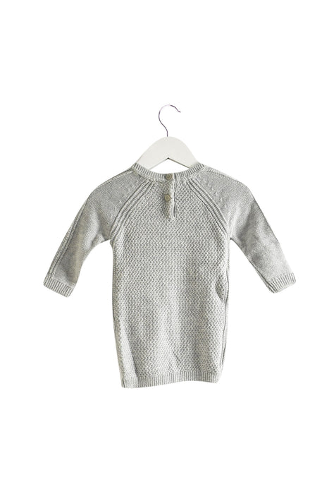 A Grey Sweater Dresses from Tommy Hilfiger in size 6-12M for girl. (Back View)