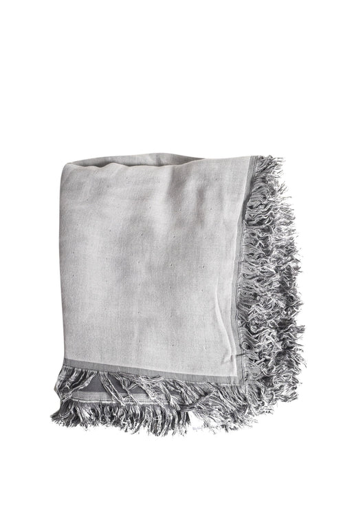 A Grey Blankets from Little Giraffe in size O/S for neutral. (Front View)