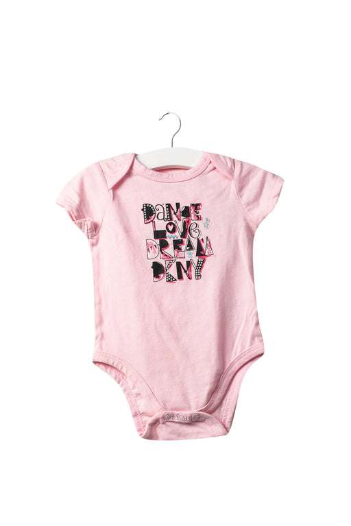 A Pink Bodysuits from DKNY in size 6-12M for girl. (Front View)