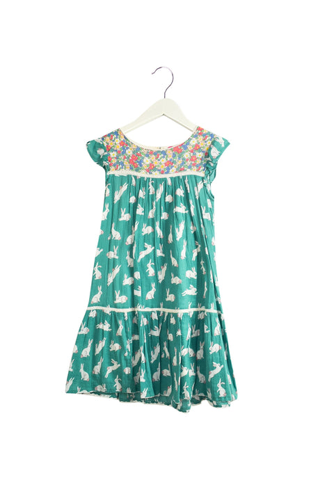 A Green Short Sleeve Dresses from Boden in size 7Y for girl. (Front View)