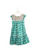 A Green Short Sleeve Dresses from Boden in size 7Y for girl. (Back View)