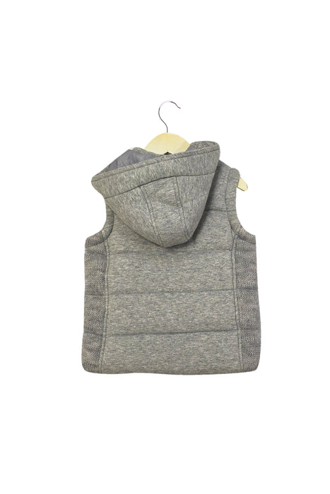 A Grey Vests from Seed in size 2T for girl. (Back View)