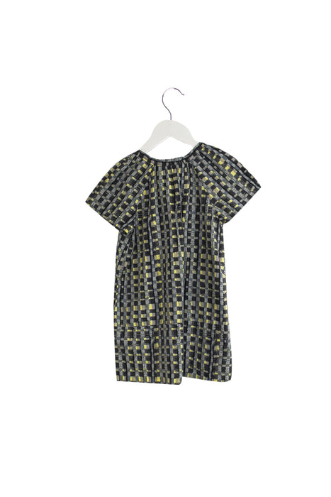 A Grey Short Sleeve Dresses from Bonpoint in size 4T for girl. (Back View)