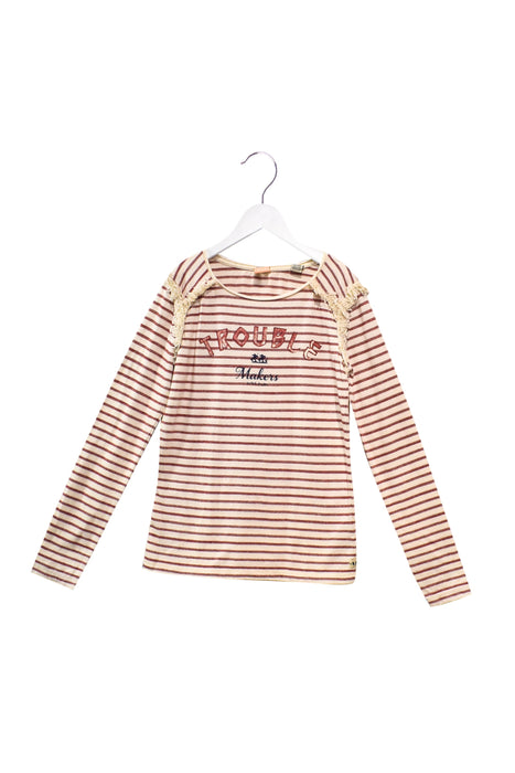 A Red Long Sleeve Tops from Scotch & Soda in size 10Y for girl. (Front View)