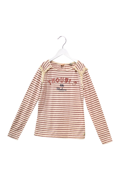A Red Long Sleeve Tops from Scotch & Soda in size 10Y for girl. (Front View)