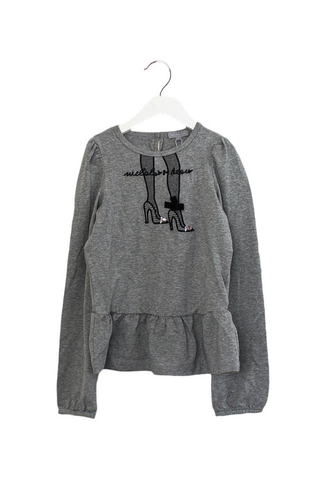 A Grey Long Sleeve Tops from Nicholas & Bears in size 12Y for girl. (Front View)