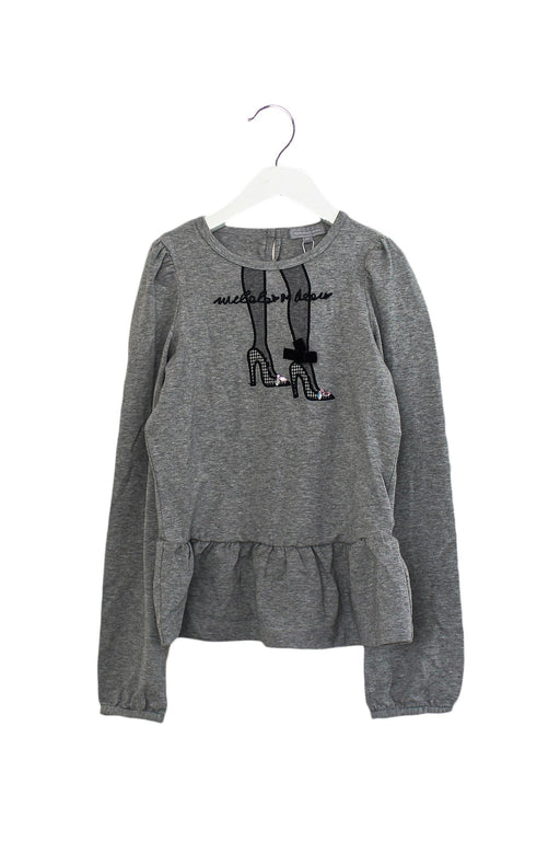 A Grey Long Sleeve Tops from Nicholas & Bears in size 12Y for girl. (Front View)