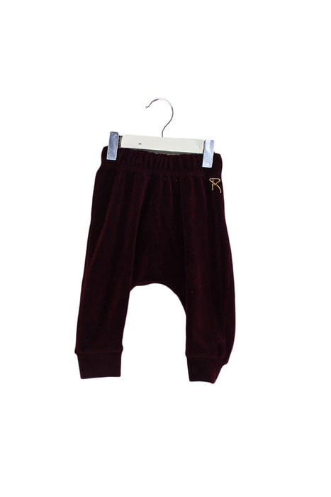 A Burgundy Sweatpants from Rock Your Baby in size 6-12M for boy. (Front View)