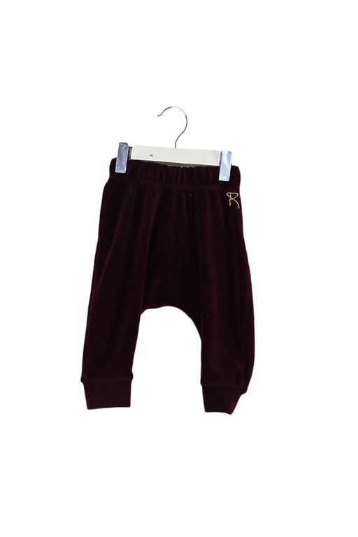 A Burgundy Sweatpants from Rock Your Baby in size 6-12M for boy. (Front View)