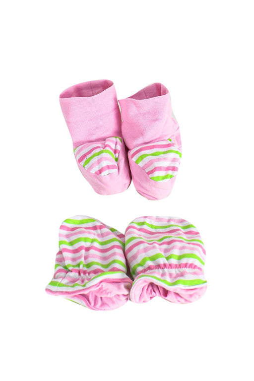 A Pink Gloves & Mittens from Mayoral in size 3-6M for girl. (Front View)