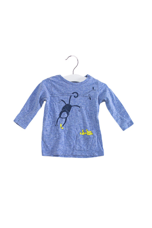 A Blue Long Sleeve Tops from Seed in size 3-6M for boy. (Front View)