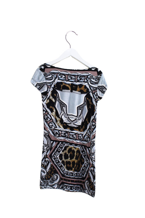 A Black Short Sleeve Dresses from Philipp Plein in size 6T for girl. (Back View)