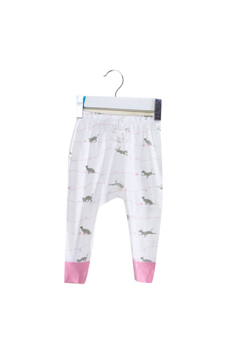 A White Leggings from Sapling in size 3-6M for girl. (Front View)