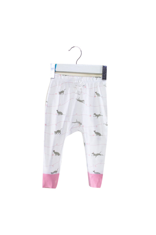 A White Leggings from Sapling in size 3-6M for girl. (Front View)