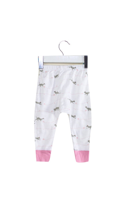 A White Leggings from Sapling in size 3-6M for girl. (Back View)