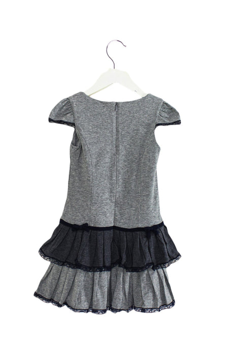 A Grey Short Sleeve Dresses from Nicholas & Bears in size 4T for girl. (Back View)