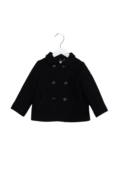 A Black Coats from Milly Minis in size 4T for girl. (Front View)