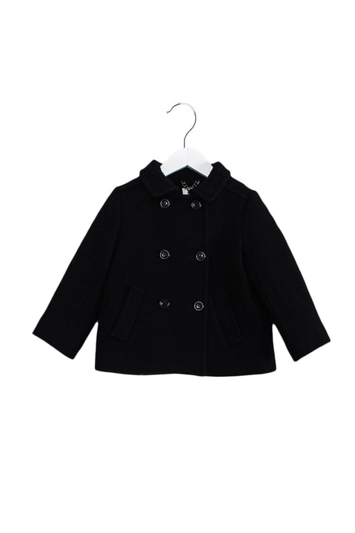 A Black Coats from Milly Minis in size 4T for girl. (Front View)