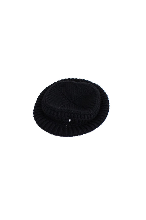 A Black Winter Hats from A for Apple in size 4T for girl. (Front View)
