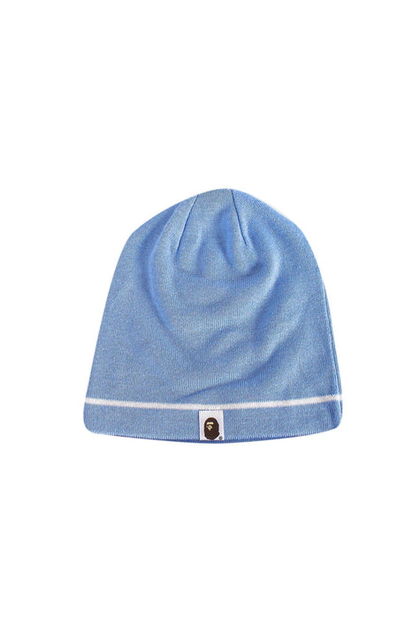 A Blue Beanies from BAPE KIDS in size 0-3M for boy. (Front View)