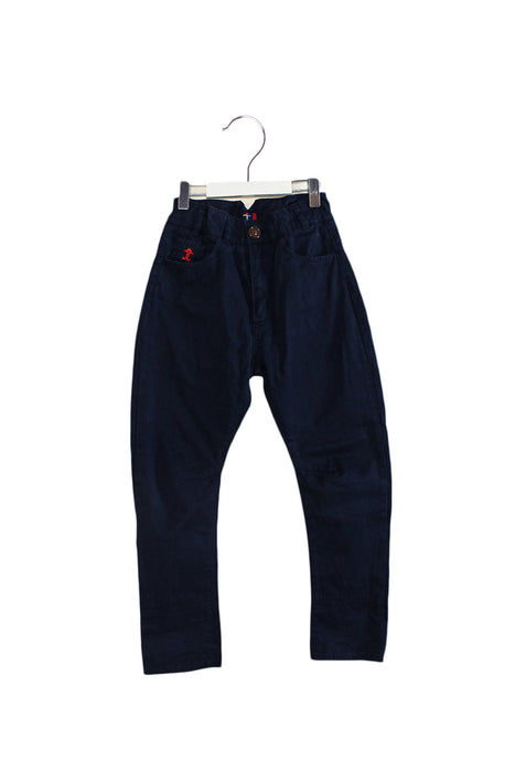 A Navy Casual Pants from Jessie and James in size 6T for girl. (Front View)